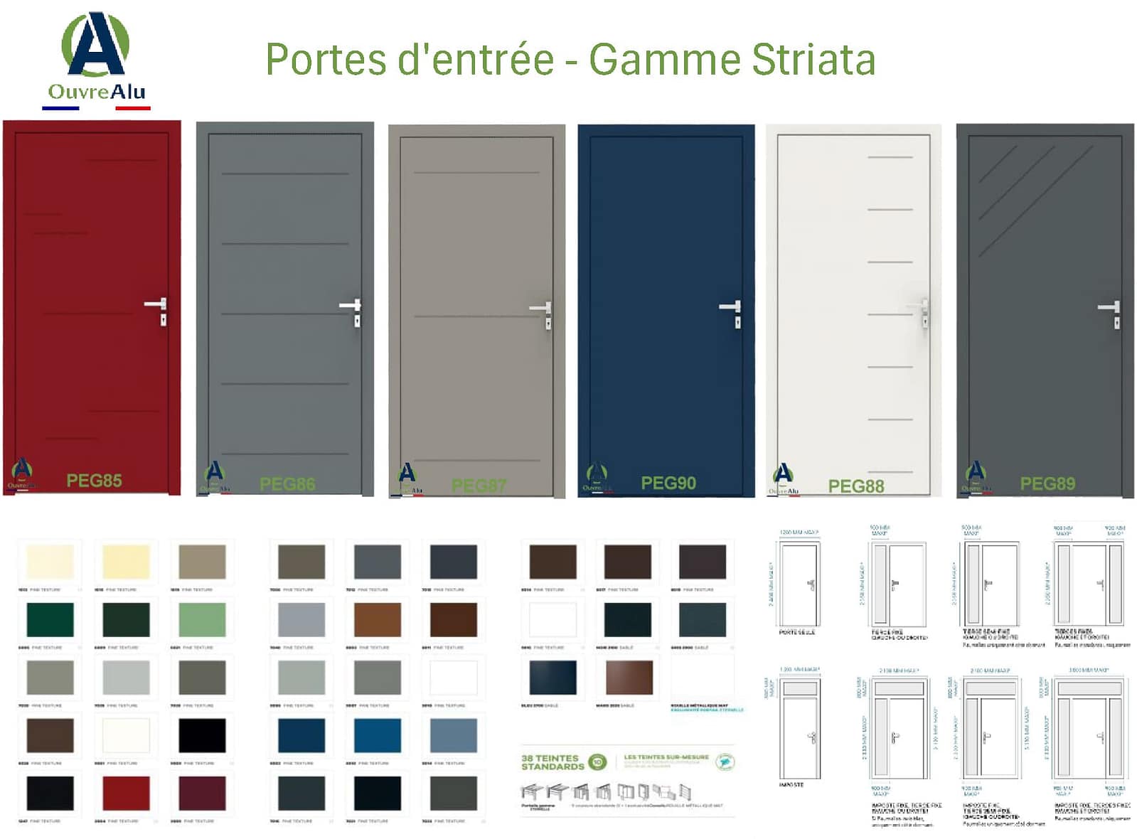 Gamme Striata Liste produits