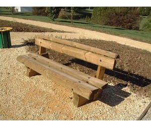 BC0028 1 banc en bois avec dossier forestier webp