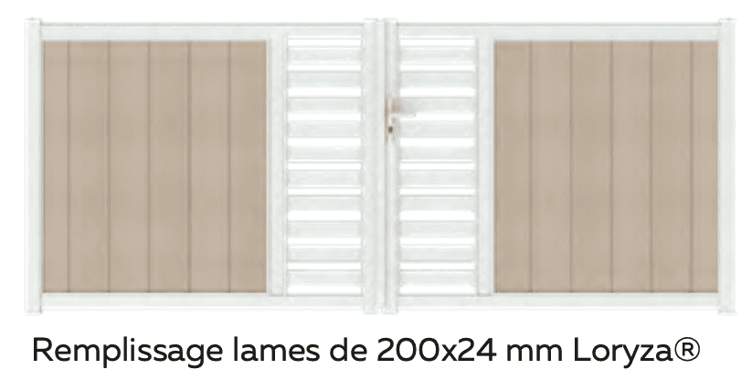 Max Picto remplissage lames verticales 200x24mm Loryza
